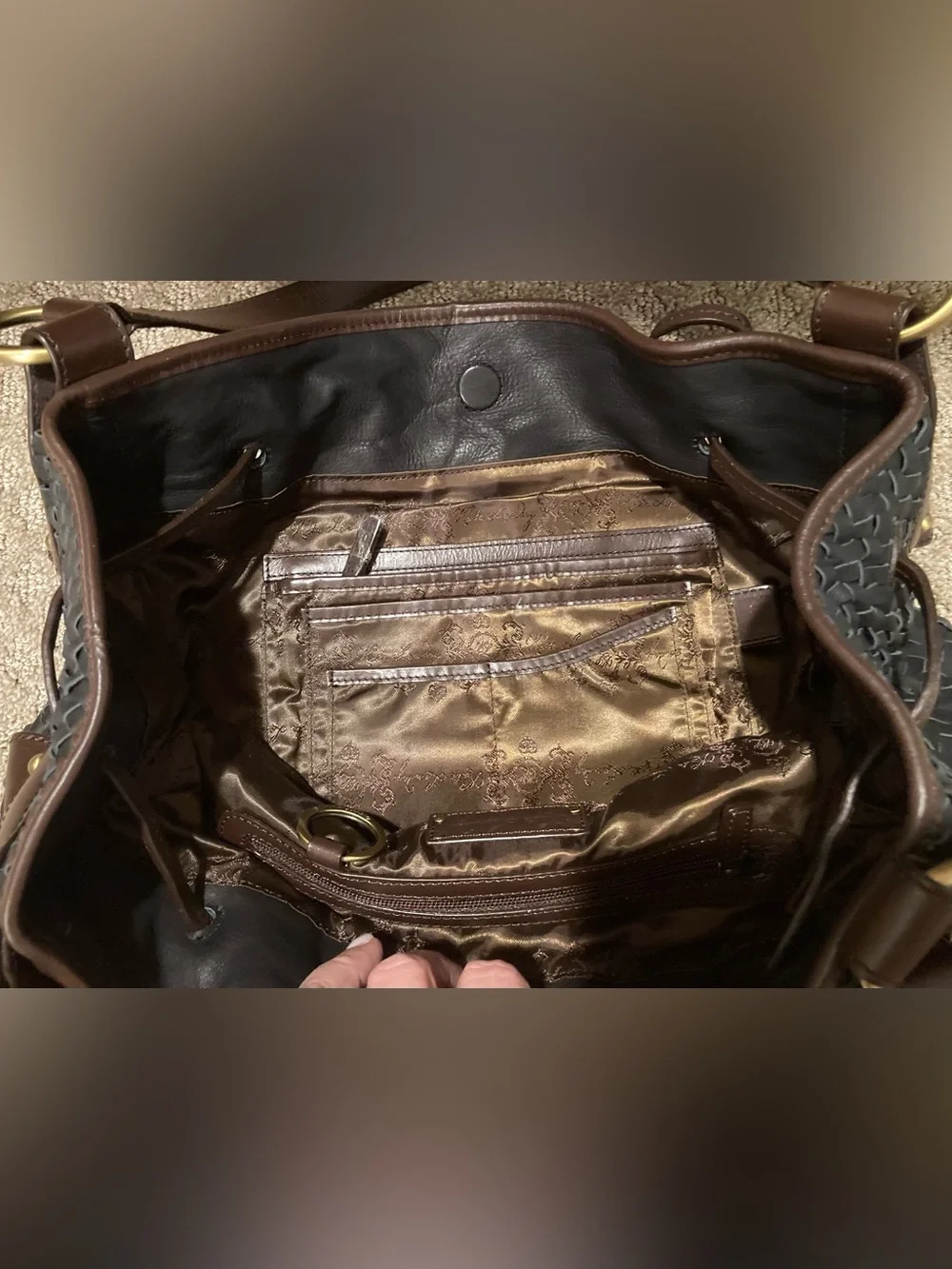 NWOT Kate Landry Leather Hobo Bag